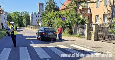 Potrącenie na przejściu dla pieszych w Elblągu
